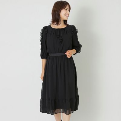 ＜TO BE CHIC (Women)＞シフォンカットジャカード　ワンピース