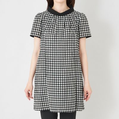 シアーギンガム ロールネック ワンピース | TO BE CHIC (Women)/トゥー