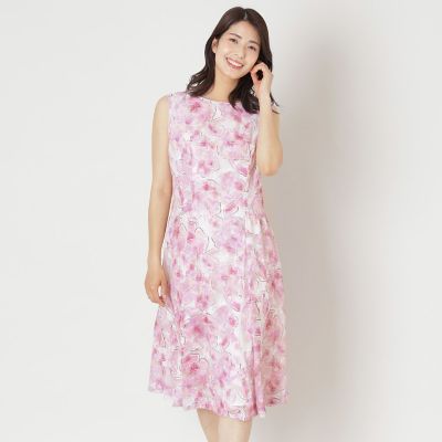 ＜TO BE CHIC (Women)＞ローズプリントジャカード　ワンピース