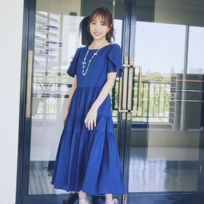 冨張 愛さん着用】ウェーブローン エアリーティアードドレス | TO BE