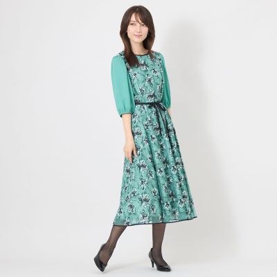 フラワーエンブロイダリーチュール ワンピース | TO BE CHIC (Women