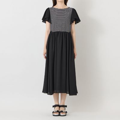 ボーダーカットソーコンビ ワンピース | TO BE CHIC (Women)/トゥー