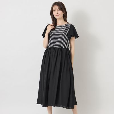 ボーダーカットソーコンビ ワンピース | TO BE CHIC (Women)/トゥー