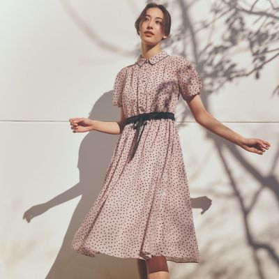 ＜TO BE CHIC (Women)＞ランダムドット　ドレス