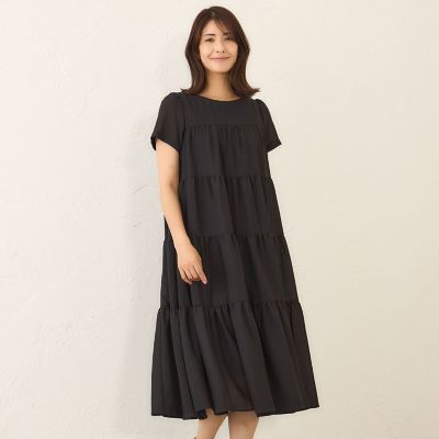 ＜TO BE CHIC (Women)＞【ＷＥＢ限定】ボイルワッシャーティアード　ドレス