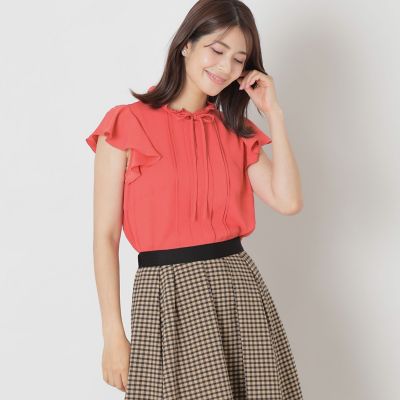 ＜TO BE CHIC (Women)＞ノースリーブ　フリルブラウス