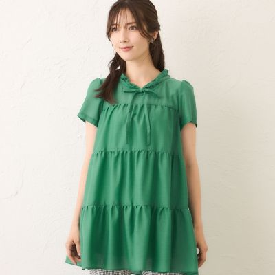 ＜TO BE CHIC (Women)＞ボイルワッシャーティアード　チュニックブラウス