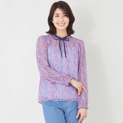 ＜TO BE CHIC (Women)＞エアリージャカードフリル　ブラウス