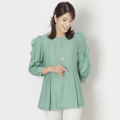 ＜TO BE CHIC (Women)＞フリルスリーブ　ブラウス