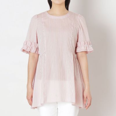 カラミストライプ チュニックブラウス | TO BE CHIC (Women)/トゥー