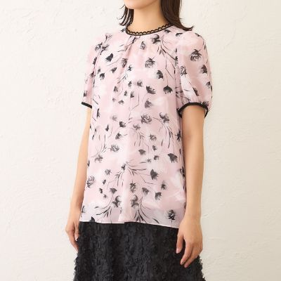 0451 TO BE CHIC トゥービーシック フラワープリント ブラウス 【公式 