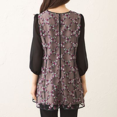 フラワー刺しゅう チュニックブラウス | TO BE CHIC (Women)/トゥー