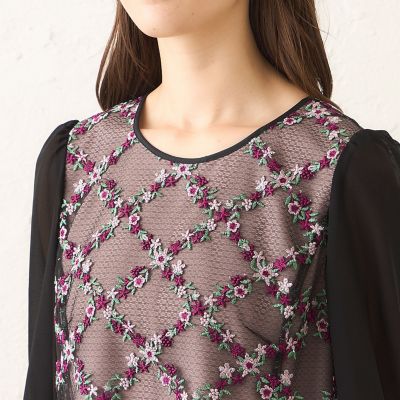 フラワー刺しゅう チュニックブラウス | TO BE CHIC (Women)/トゥー