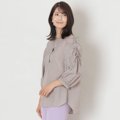 ＜TO BE CHIC (Women)＞ブライトクロス　プルオーバーブラウス