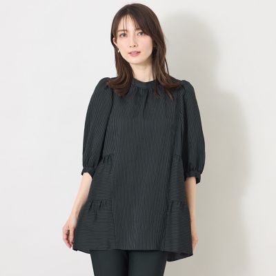 シルキーサッカー ティアードチュニックブラウス | TO BE CHIC (Women