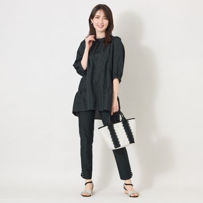 シルキーサッカー ティアードチュニックブラウス | TO BE CHIC (Women