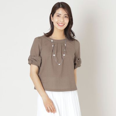 ＜TO BE CHIC (Women)＞ウェーブローン　スリーブリボンブラウス