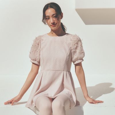 ＜TO BE CHIC (Women)＞リボンチュール　チュニックブラウス