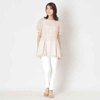 リボンチュール チュニックブラウス | TO BE CHIC (Women)/トゥー ビー