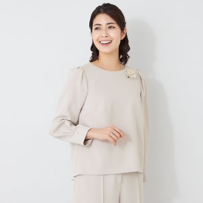 デュアルストレッチバックレース ブラウス | TO BE CHIC (Women