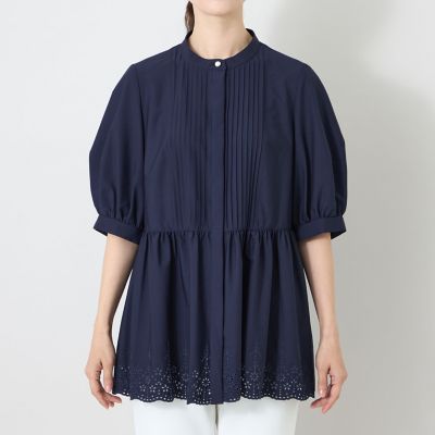 エンブロイダリーヘム チュニックブラウス | TO BE CHIC (Women