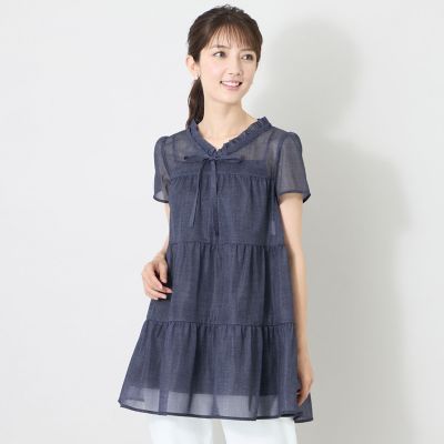 デニムブリーズティアード チュニック | TO BE CHIC (Women)/トゥー
