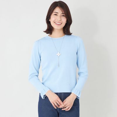 ＜TO BE CHIC (Women)＞ラメアクセント　リブコンビニット