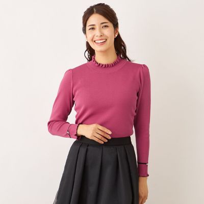 フリルハイネック ニット | TO BE CHIC (Women)/トゥー ビー シック