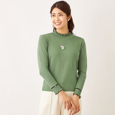 フリルハイネック ニット | TO BE CHIC (Women)/トゥー ビー シック