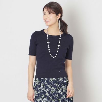 ＜TO BE CHIC (Women)＞クロシェ編み　プルオーバーニット