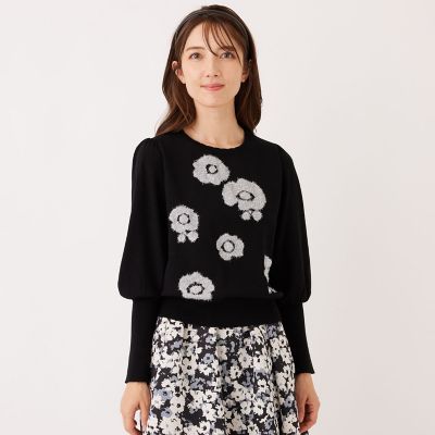 ラメフェザー モチーフニット | TO BE CHIC (Women)/トゥー ビー