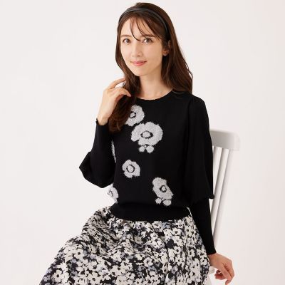 ラメフェザー モチーフニット | TO BE CHIC (Women)/トゥー ビー