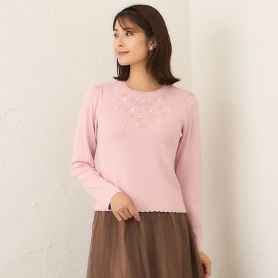 フロントビジュー ニット | TO BE CHIC (Women)/トゥー ビー シック