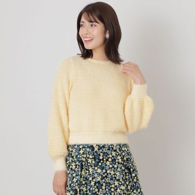 ＜TO BE CHIC (Women)＞フェザーモールミックス２ＷＡＹニット