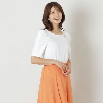 ＜TO BE CHIC (Women)＞コットンポンチ　プルオーバーカットソー