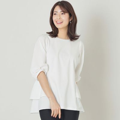 ＜TO BE CHIC (Women)＞タフタコンビティアード　チュニック