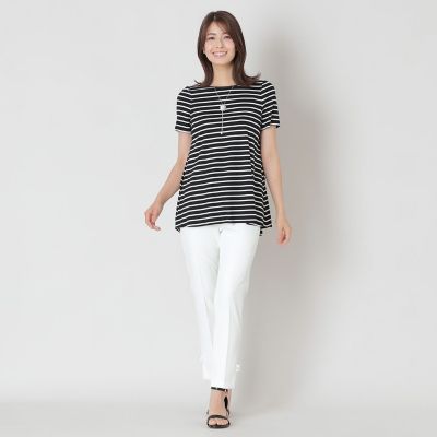 TOBECHIC♡ バックリボン ボーダーチュニック♡新品未使用 バックリボン ボーダーチュニック | TO BE CHIC (Women)/トゥー ビー