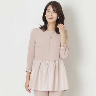 ＜TO BE CHIC (Women)＞マットストレッチダンボール　チュニック