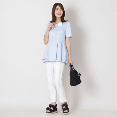 配色ピコ ティアードチュニック | TO BE CHIC (Women)/トゥー ビー