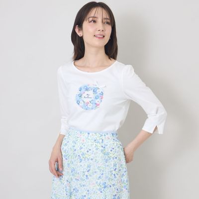 ＜TO BE CHIC (Women)＞フルールモチーフ　カットソー