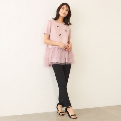 チュールネットコンビ チュニック | TO BE CHIC (Women)/トゥー ビー