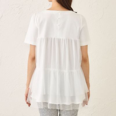 チュールネットコンビ チュニック | TO BE CHIC (Women)/トゥー ビー