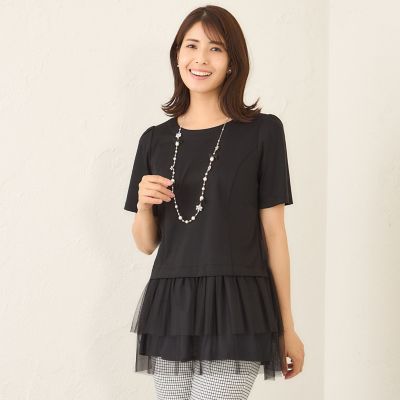 チュールネットコンビ チュニック | TO BE CHIC (Women)/トゥー ビー