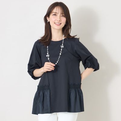＜TO BE CHIC (Women)＞スモッキング　ティアードチュニック