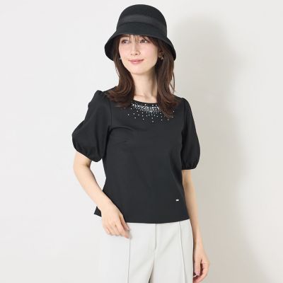 ビジュー＆ホットフィックス カットソー | TO BE CHIC (Women)/トゥー
