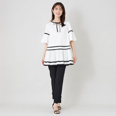 バイカラーカットソー チュニック | TO BE CHIC (Women)/トゥー ビー