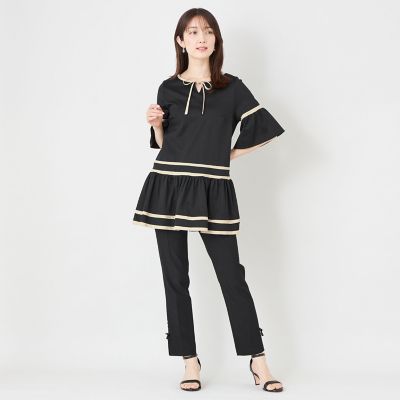 バイカラーカットソー チュニック | TO BE CHIC (Women)/トゥー ビー