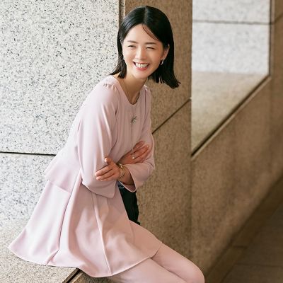 ＜TO BE CHIC (Women)＞マットストレッチダンボール　チュニック