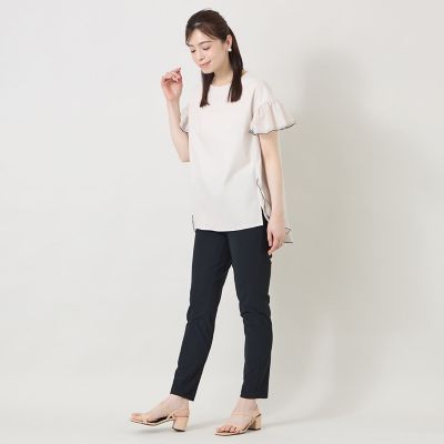 配色フリルコンビ カットソーチュニック | TO BE CHIC (Women)/トゥー