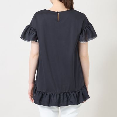 配色フリルコンビ カットソーチュニック | TO BE CHIC (Women)/トゥー
